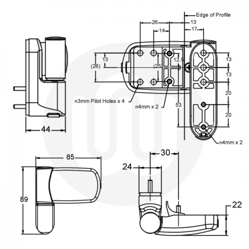 Avocet Synseal 3D Flag Hinge
